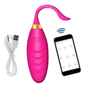 NXY Vibrateurs Sex Toy Téléphone App Contrôle Vibromasseur Oeuf pour Femmes Jouets Vagin Stimulant Masturbation Féminine 0104