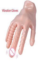NXY Vibrators Speeltjes voor Vrouwen Magische Palm Hand Vinger Vibrator Dildo Masturbator Handschoen Tepel Vagina Massage Paar Flirt7656368