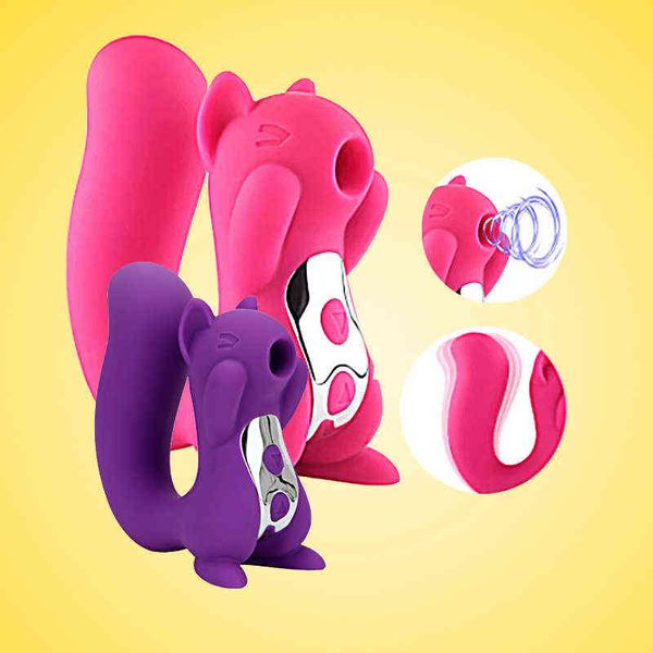NXY Vibrateurs otléniques clitants Sucking Squirrel Sex Toy Toy Vibrateur pour femmes adultes Silicone Clitoris Stimulator Nipple 0104