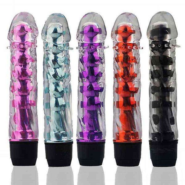 Vibratori NXY Bastone fluorescente a punta di cristallo calvo piccolo Singolo shock Av Barba di drago vibrante Apparecchio per massaggi per masturbazione femminile 0114