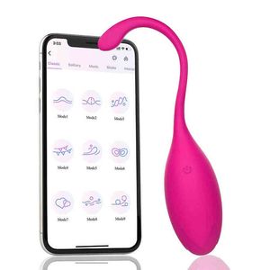 NXY Vibrators Smart App Télécommande sans fil Vibrateur Rétrécissement Vaginal Ben Wa Kegel Ball g Spot Oeuf Vibrant Adult Sex Toys pour Femmes 0105