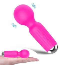 NXY Vibromasseurs Moteurs puissants Mini Av Wand 20 Modi Sticks Petit stimulateur de clitoris point G portable Masturbateur féminin Adult Sex Toy 220427
