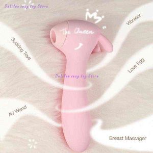 NXY Vibrateurs Sucer Lécher Clitoris Vibrateur Double Stimulation G Spot Mamelon Masturbation Adulte Sex Toys Pour Femmes 220427