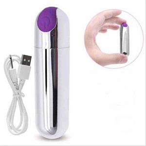 Vibradores NXY Super Power 10 velocidades Carga USB Venta al por mayor Mini Sex Bullet Vibrador para mujer 0107