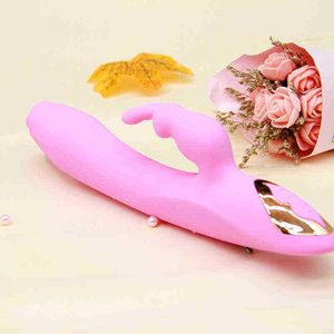 NXY Vibrators Tibe Jade Rabbit 12e generatie Vibrator Verwarming Stretching Swingen en zuigen vrouwelijke masturbatieapparaat Leuke volwassen producten 0316