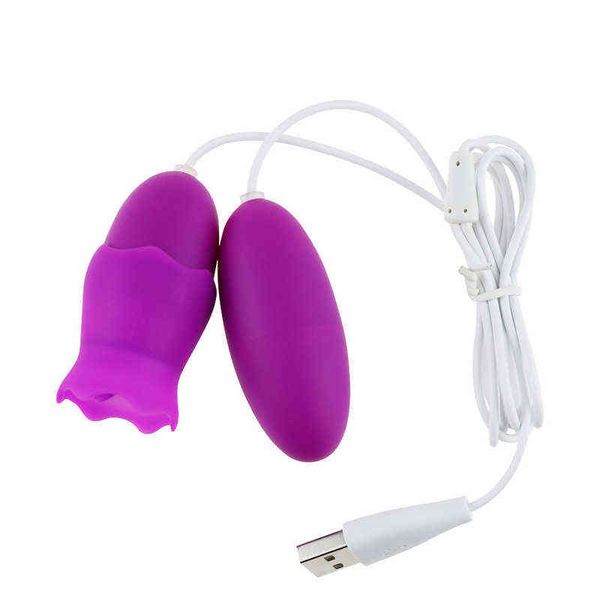 NXY Vibrateurs Vibrateurs de Langue 11 Modes USB Puissance Oeuf Vibrant g Spot Massage Léchage Clitoris Stimulateur Sex Toys pour Femmes 0105