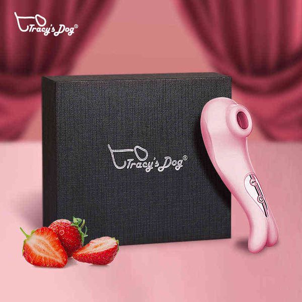 NXY Vibrateurs Tracy's Dog Stimulateur de succion clitoridienne G Spot Clitoris Vibrateurs étanche 10 modèles d'aspiration Langue Rechargeable Sex Toy 0105