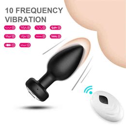 NXY Vibrators Vibrador Anale Inalmbrico Para Homebres Y Mujeres Juguete Seksuele Con Controle Remoto Tapn Anaal Masajeador de Prstata Consolador Punto 0408