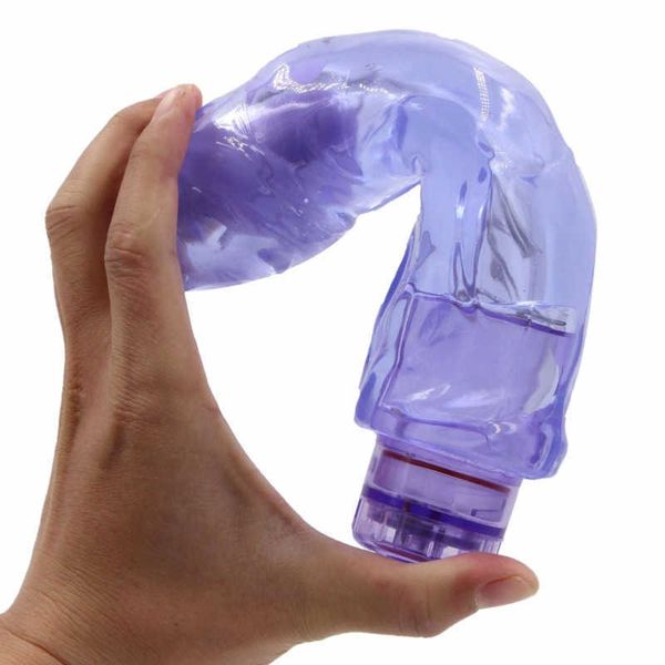 Vibradores NXY a prueba de agua Big Jelly Dildo vibrador punto G para mujeres estimulador de clítoris juguetes sexuales para adultos tienda de mujer