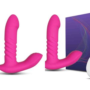 Nxy Vibromasseurs Vibromasseur sans fil g Spot pour femmes Stimulateur de clitoris Gode de poussée automatique Vibrant Masturbateur féminin Sex Toy pour adultes 0105