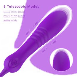 NXY Vibrators Wireless Remote Control Telescopic Vibrator voor vrouwen 8 modus stuwkracht trillingsstimulator snel orgasme erotische producten 230508