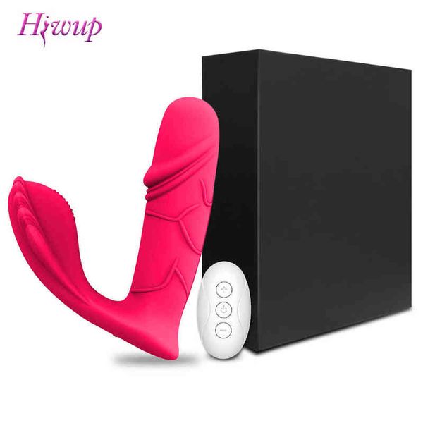 NXY Vibromasseur sans fil Wearable Dildo Vibromasseur Sex Toys pour femmes Couples adultes g Spot Clitoris Stimulator Vaginal Pulse Vibrating Orgasm Shop 0105