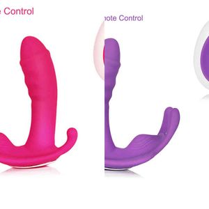 NXY VIBRATOREN XVLEPS Sex Speelgoed voor Dames Vibrator Wearable Dildo G Point Draadloze Afstandsbediening Masturbator Onzichtbare Vlinder Volwassene 0104