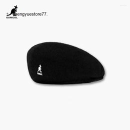 NY LA GM Baretten Originele KANGOL Wollen Baret 504 Cap Mannen Vrouwen Hoed Mode Dames Effen Kleur Casual Winter Hoeden Herfst en DBG MLB