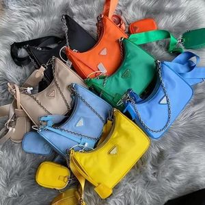 Nylon 3 pièces de haute qualité homme femme luxe designers sacs sacs à main hobo sacs à main dame sac à main bandoulière épaule messager fourre-tout mode portefeuille sac