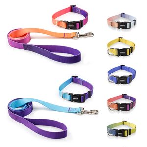 Collar ajustable de nailon para perro, correa de plomo para Gato, correa de tracción adecuada para perros pequeños y grandes, Bulldog, Pugs, Beagle