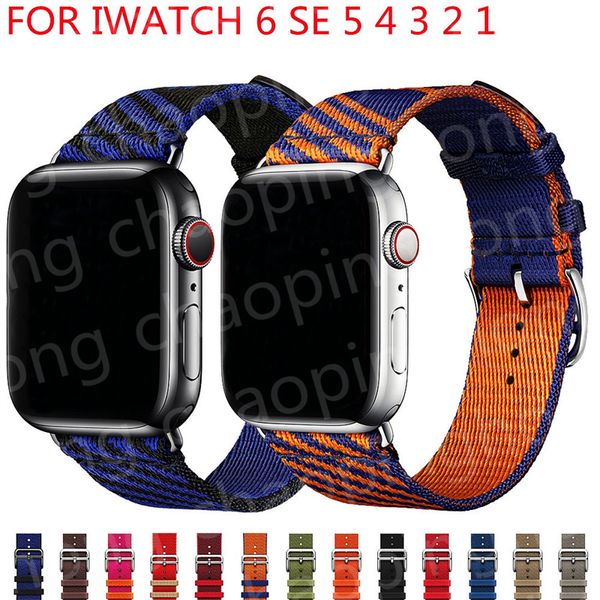 Nylon Braid Rouge Jumping Single Tour Strap Pour IWatch 3 2 1 38mm 42mm Sports Band Apple Watch 6 SE 5 4 40mm 44mm Bracelet