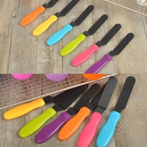 Couteau à crème pour gâteau au beurre en Nylon, outils de cuisine, spatule manche en plastique, épandeur plus lisse, outils de décoration de pâtisserie, vente en gros