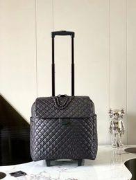 Nylon doek diamant bagage cabine draag goede wiel reizen op het vliegtuig