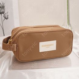 Nylon Designer Make-up Tas Voor Vrouwen Klassieke Letters Reizen Heren Luxe Cosmetische Tas B Waszakje Carry Fashion Make-up Toilettassen
