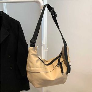 Sac à boulettes en Nylon pour femmes, sac à bandoulière tendance, léger, sous les bras, Mini sac en toile, 240315