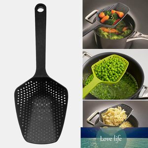 Nylon filter spoon colander black large kitchen accessories gadget drain vegetable water kitchenware cooking kichen strainer