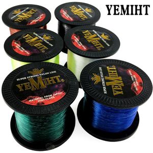 Nylon Visserijlijn 1000m 500m Super Strong Monofilament Japans Materiaal Karp 3,5-28.6lb Braid