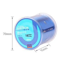 Nylon Visserijlijn 500m Japans duurzame fluorocarbon Zee 0,6-8,0 Super sterke monofilament draad bulk spool vlecht