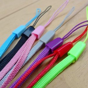 Correa de nailon para mano y muñeca, cordones de agarre corto para llavero de unidad Flash USB, soporte para tarjeta de identificación, correas para teléfono, cuerda para colgar DIY