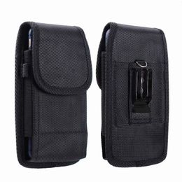 Nylon Holster Belt Clip-hoesjes voor 3,5-6,3 inch iPhone 14 Pro Max 13 12 11 XS Max Samsung S23 Plus S22 S21 A33 A53 A73 Telefoon Case Universal Sport Cover