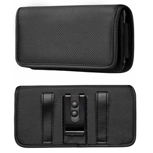 Funda de nailon Funda de teléfono de transporte horizontal para soporte de clip de cinturón Universal Extra grande Tamaño pequeño para iPhone 14 Pro Max Samsung S23 Ultra