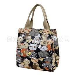 Nylon Grote Herbruikbare Opslag Opvouwbare Eco Boodschappentas Kawaii Tote Cartoon Waterdichte Winkelier Supermarkt Handtassen Schattig