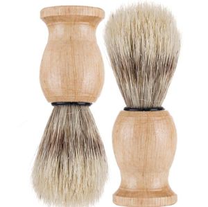 Nylon Materiaal Woody Baard Borstel Haren Scheren Tool Man Mannelijke Scheren Borstels Douche Accessoires Schoon Huis 11 LL