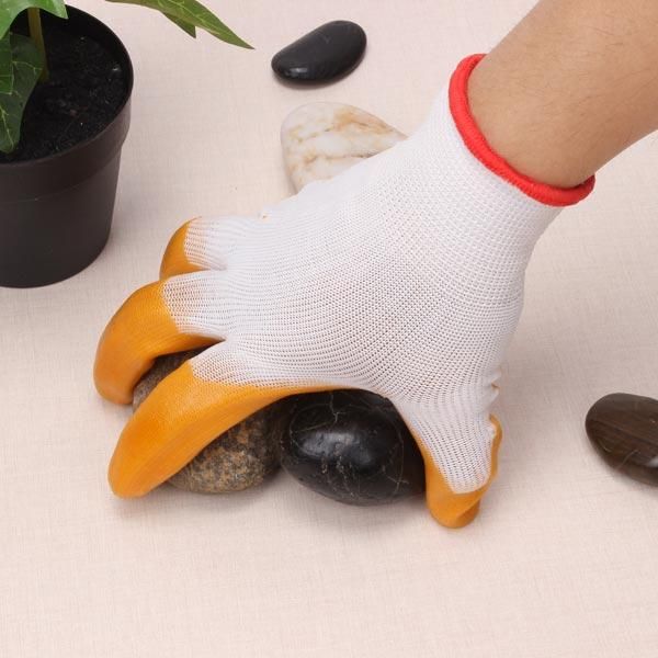 Gants de jardinage en caoutchouc nitrile en nylon Gants de travail pour la sécurité du travailApplication: usinage, travaux de réparation