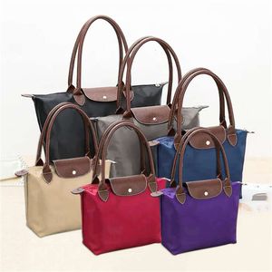 Sac à main en Nylon pour Shopping, tissu Oxford, asymétrique épaule pliable, sac de rangement étanche pour boulettes de plage, sacs classiques pour dames