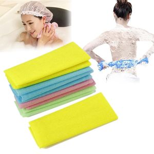 Éponges en nylon japonais exfoliant beauté peau bain douche chiffon de lavage serviette dos gommage serviette éponge épurateurs