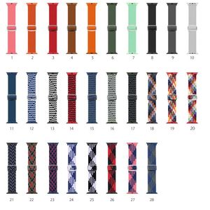 Nylon Strap voor Apple Horlogeband 44mm 40mm 38mm 42mm Verstelbare Elastische Sport Loop Horlogeband Armband Iwatch Series 5 3 4 6 SE