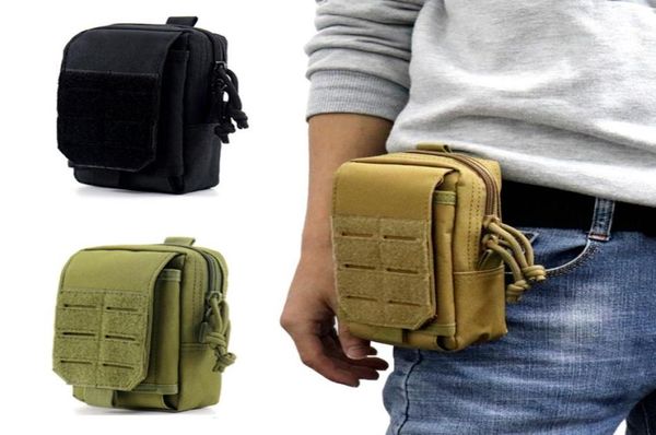 Pochette tactique Molle en Nylon pour hommes, sac de ceinture, sac de Sport de plein air, étui de téléphone portable, Pack armée EDC, sac à outils de chasse 5880326