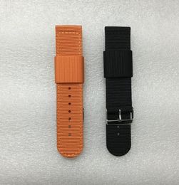 Nylon Watch -riemaccessoires 12mm 14 16 18 20 mm 22 mm 24mm Tweede stuk RAF NAVO Band Sportbanden met naald gesp staal gesp. 10pc7129365