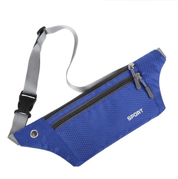 bolsas de cintura para exteriores impermeables de nylon corriendo gimnasio con bolsas para el cinturón de orificio para los auriculares bolsos de hombro