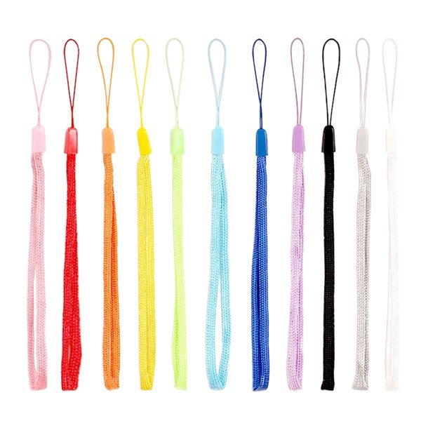 Nylon muñeca mano teléfono celular correas de cadena móvil llavero cámara USB MP4 Charm Cords DIY colgar cuerda cordón envío gratis 20000 unids/lote