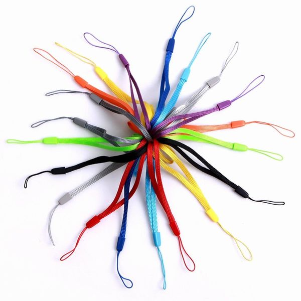 Nylon muñeca mano teléfono celular móvil cadena correas llavero cámara USB MP4 encanto cordones DIY colgar cuerda cordón