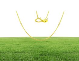 Nymphe authentique 18 km jaune blanc chaîne en or 18 pouces AU750 Collier Collier Pendant Wendding Party Gift for Womeng1002 LJ200831277N8023548