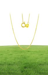 NYMPH véritable chaîne en or jaune blanc 18 carats 18 pouces au750 coût collier pendentif cadeau de fête de mariage pour les femmesG1002 LJ200831277N8392296