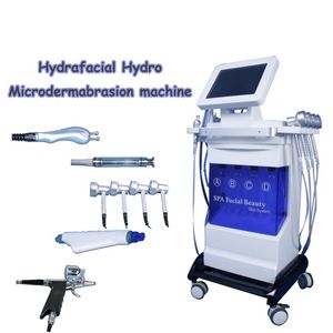 8 en 1 Hydro Dermabrasion Agua Rejuvenecimiento de la piel Antienvejecimiento Diamante Micro Hydro Peeling Facial máquina de limpieza profunda