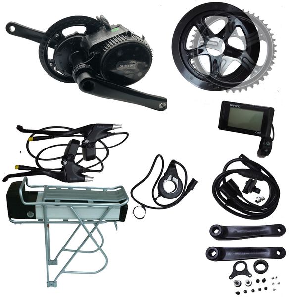 ¡NZ NZ en impuestos! Bafang Kit 350W 36V BBS01 BBS01B Kit de motor de coche medio Kit de conversión de bicicleta eléctrica + batería de 36v 10Ah 12Ah 13Ah