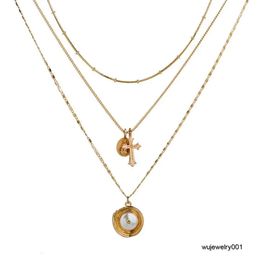Collier de perles d'imitation multicouche croisé, nouveaux accessoires de mode, offre spéciale, NZ179, 2020