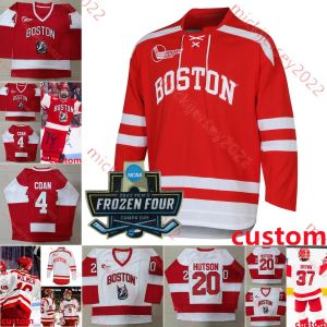 O'brien Jay Lane Hutson Boston University Terriers 2024 Maillot de hockey Frozen Four Jack Page Devin Kaplan Brian Carrabes Domenick Fensore Bos