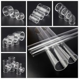 O.D 20 ~ 32 mm Aquarium transparent Transparent tube acrylique Pipe de tuyliques Plexiglass Elbow Connecteur Pisc