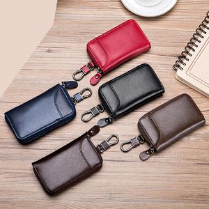 O Ring Backle Coin Purse Keynchain Red Le cuir en cuir Styles de porte-clés de porte-bagages Tote Corboutons Ornement Keychains Accessoires Placers Possants Ornements Set Gift